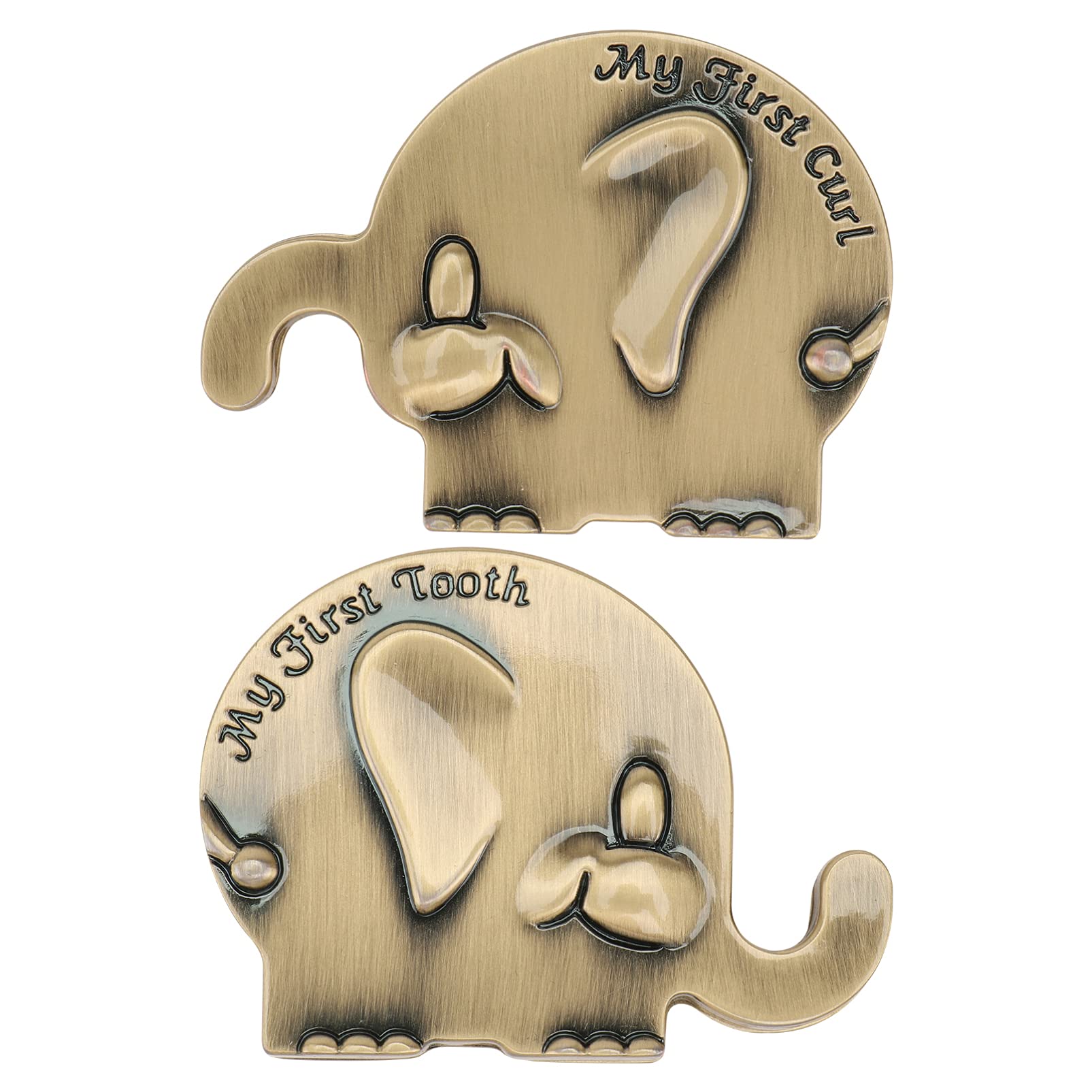 Elephant Shaped Baby Tooth Keepsake Box - Metal Deciduous Teeth Storage Container for Childhood Memories | Perfect for First Tooth, Tooth Fairy Gifts & Memory Preservation