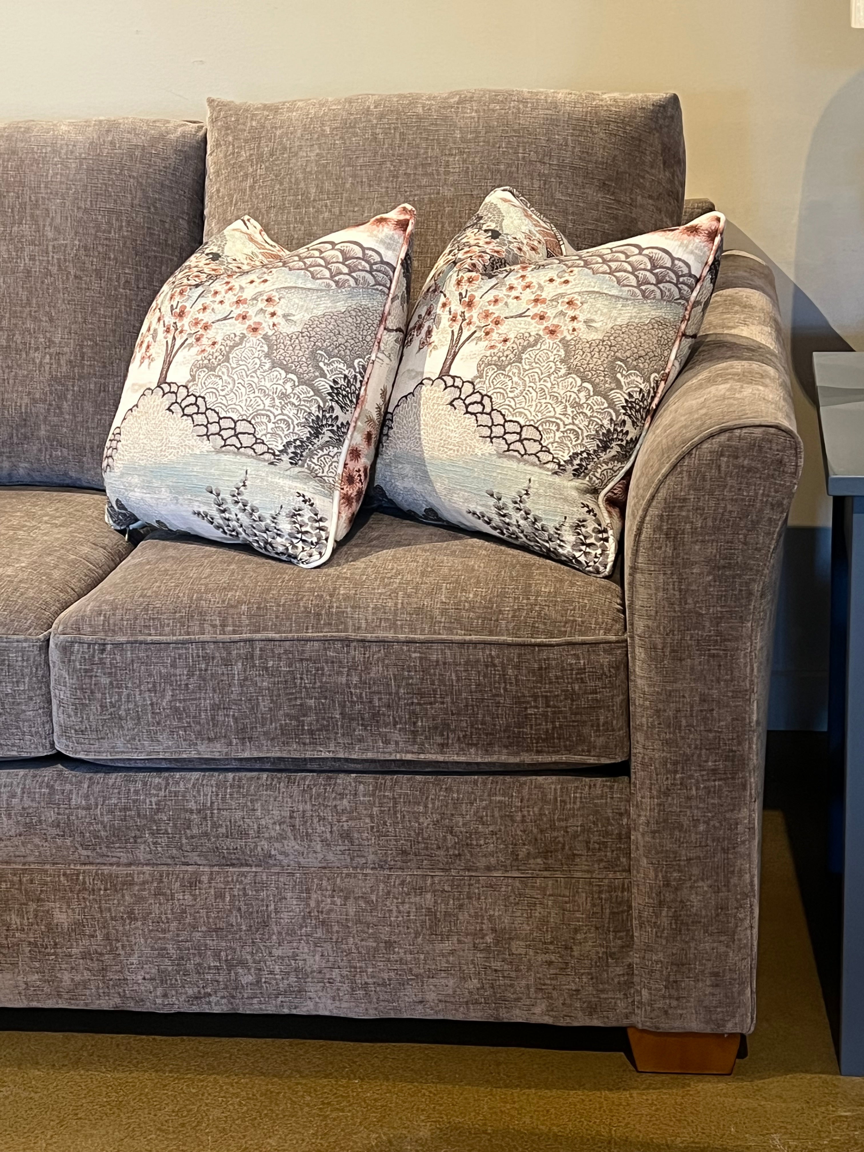 Christy Longer Condo Sofa - Modern Showroom Model | Comfortable Sectional Couch for Living Room, Apartment & Small Spaces