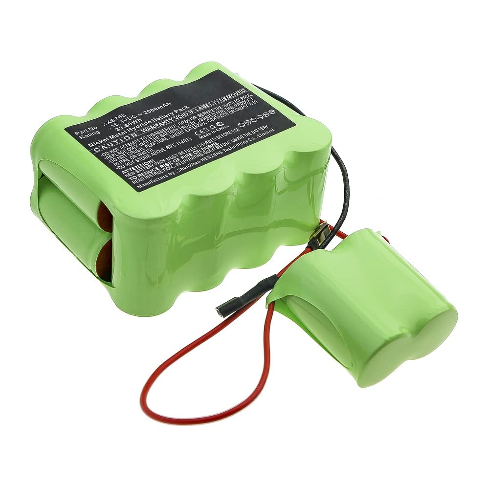 Synergy Digital Replacement Vacuum Cleaner Battery for Shark XB768 - 16.8V 2000mAh Ni-MH Battery Pack - Perfect for Home Cleaning, Car Detailing & Pet Hair Removal