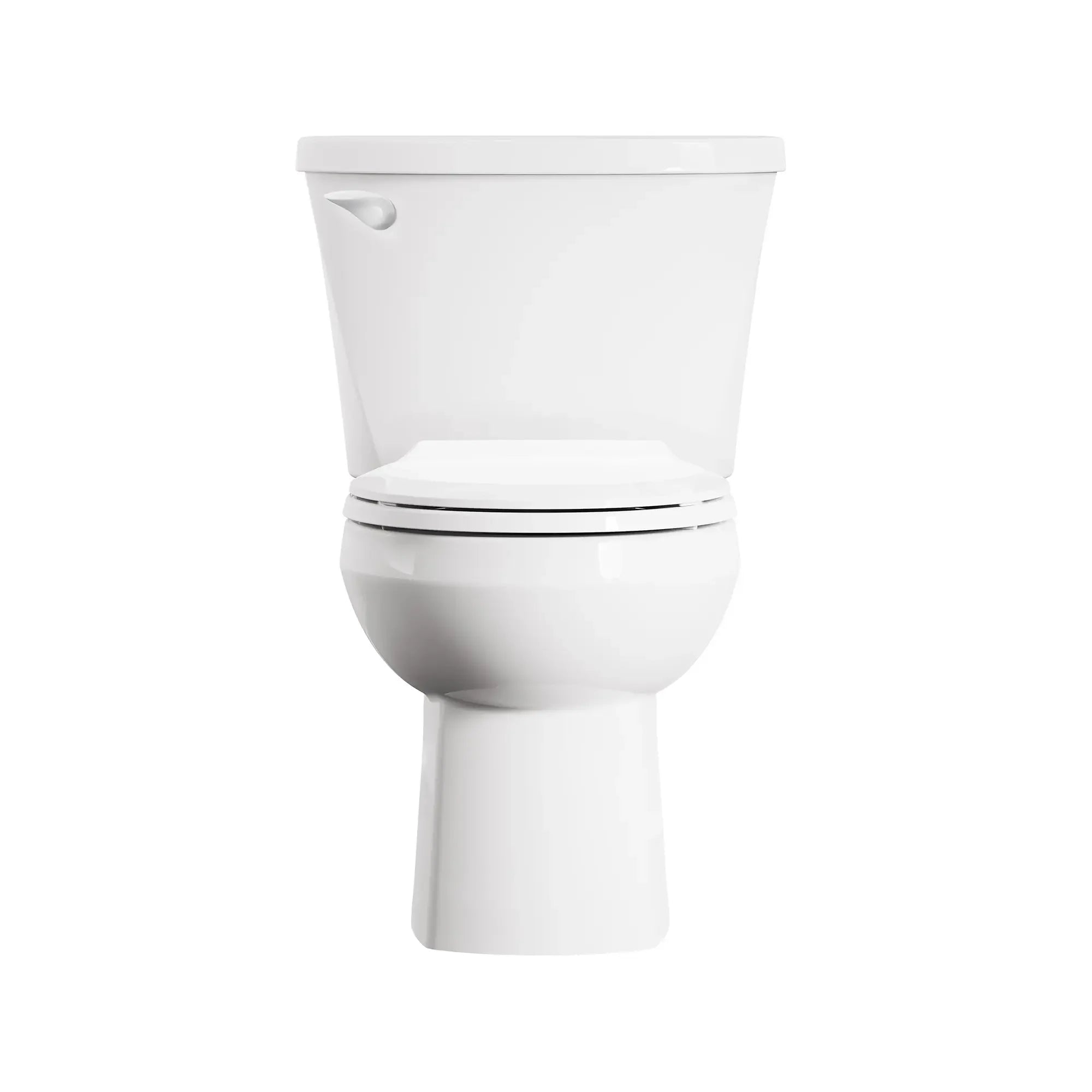 Colony® 3 Two-Piece 1.28 GPF/4.8 LPF Round Front 10-Inch Rough-In Toilet Without Seat - Water-Efficient Bathroom Solution for Small Spaces & Modern Homes