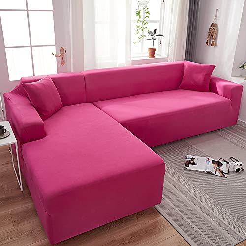 Universal Elastic Sofa Cover Slipcover - Anti-Slip Stretchable Couch Cover for L-Shaped & 3-Seater Sofas (190-230cm) - Soft Furniture Protector for Living Room, Home Decor | Perfect for Pets, Kids & Daily Use