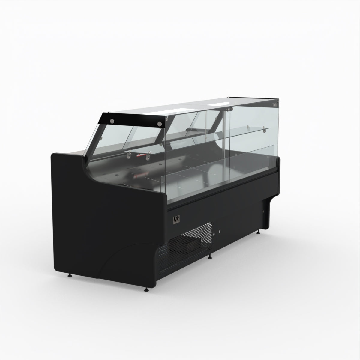 2 Meter AG Deli Showcase Glass Display Case - Perfect for Supermarkets, Delis & Bakeries to Showcase Fresh Food & Pastries