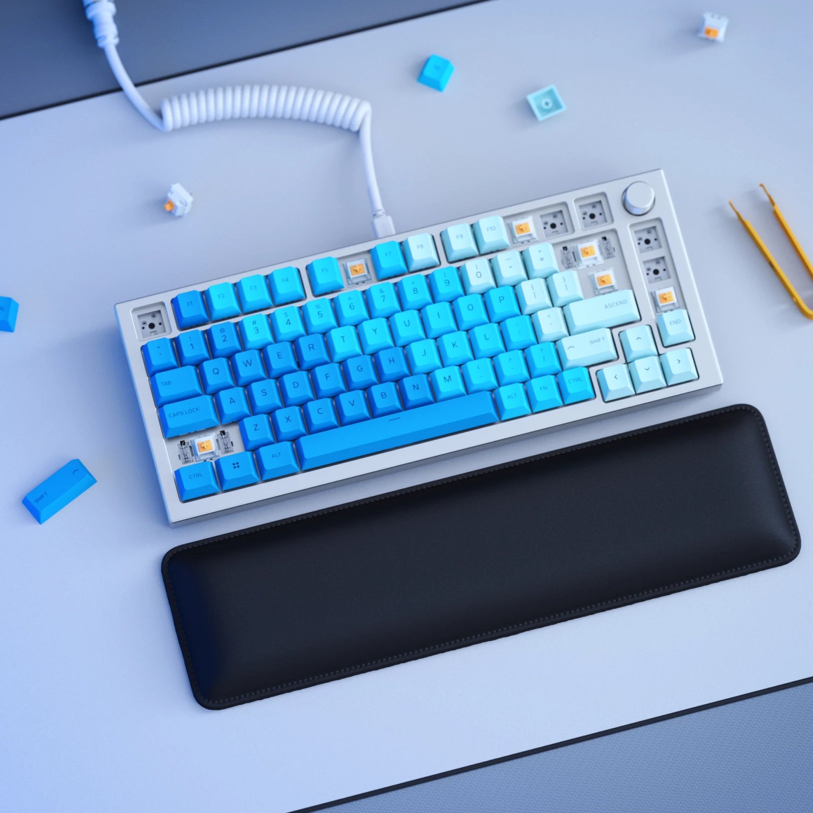 GMMK PRO 75% Hot-Swappable Mechanical Keyboard Barebones Kit - Compact Gaming & Typing for PC, Mac, and Workstations