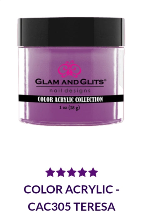 GLAM AND GLITS COLOR COLLECTIONS CA305 - 1 oz Nail Polish by Teresa | Vibrant Shades for Salon, Home Manicures & Special Occasions
