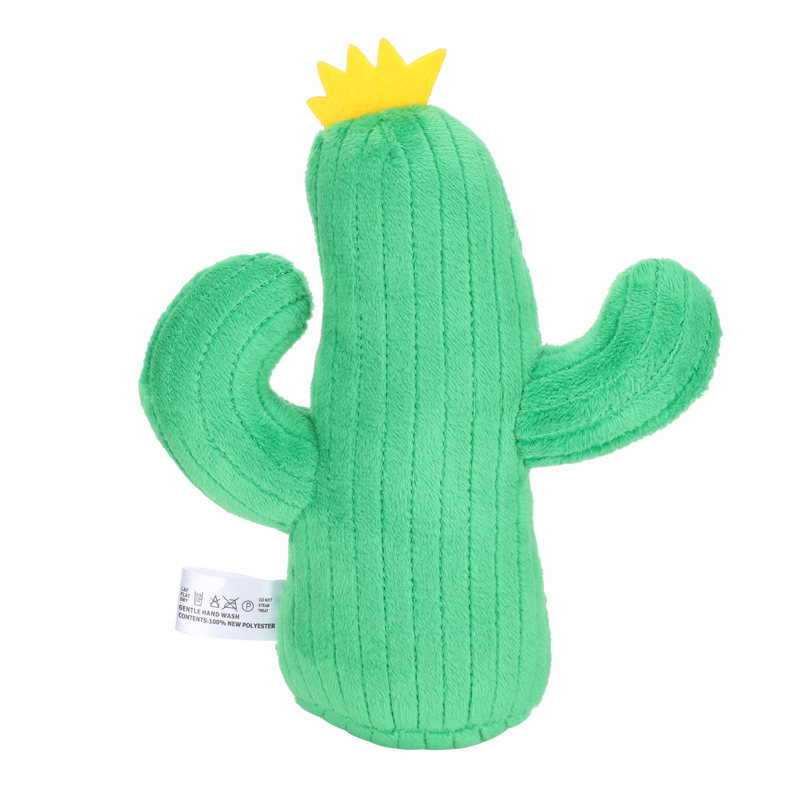 Jeanoko Corn Dog Plush Chew Toy - Unique Cactus Shape for Dogs & Cats, Helps Clean Teeth, Durable Pet Chewing Toy for Puppies & Kittens - Perfect for Teething, Playtime & Dental Care