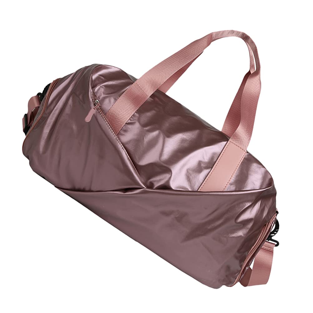ABOOFAN Large Sports Duffle Bag for Gym, Fitness, Workout - Water-Resistant Travel Overnight Bag with Shoulder Strap - Perfect for Gym, Weekend Trips & Sports Travel (Pink)