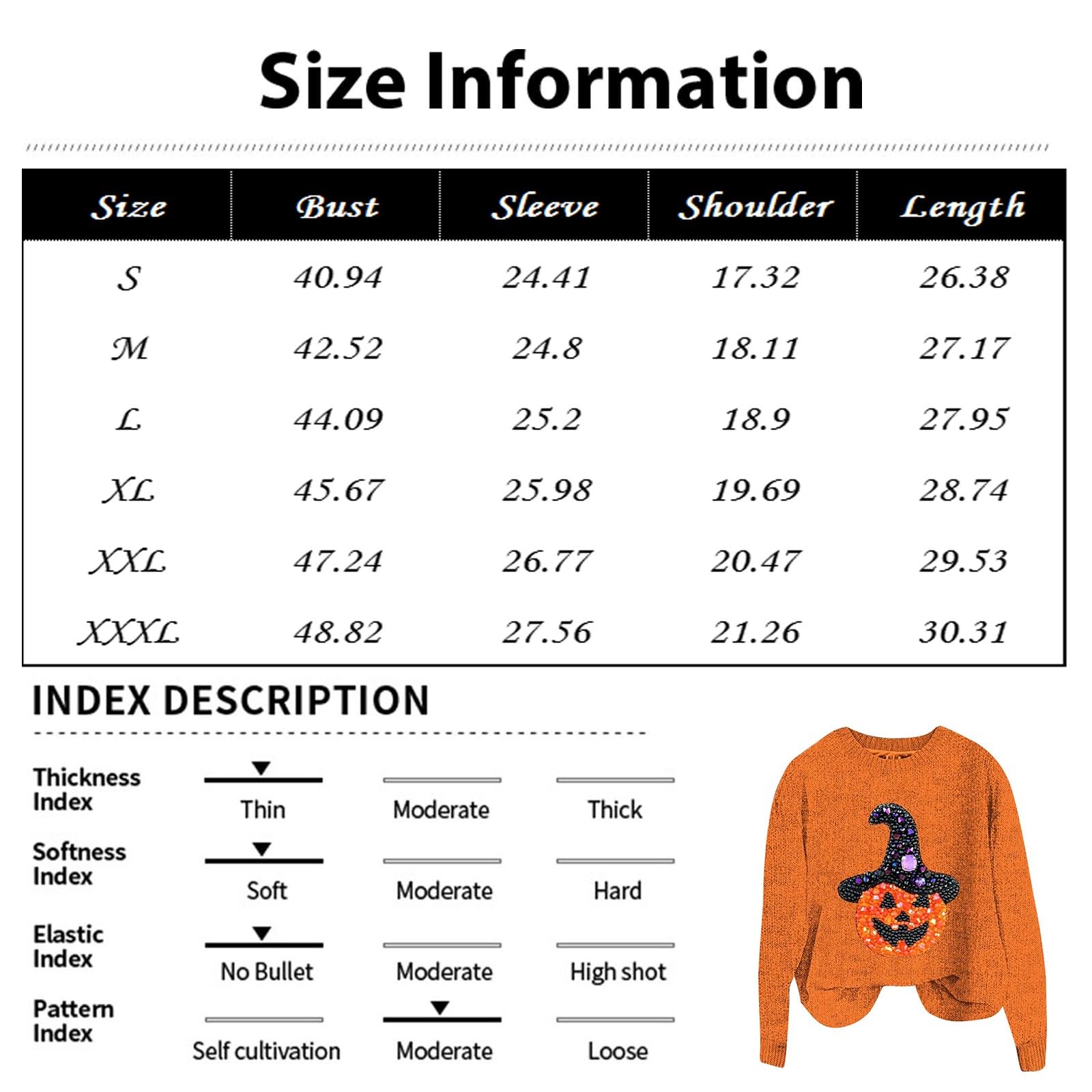 2024 Halloween Sweaters for Women - Cute Plus Size Oversized Ghost & Pumpkin Knit Sweater, Long Sleeve Spooky Pullover | Perfect for Halloween Parties, Costume Contests & Cozy Fall Outfits