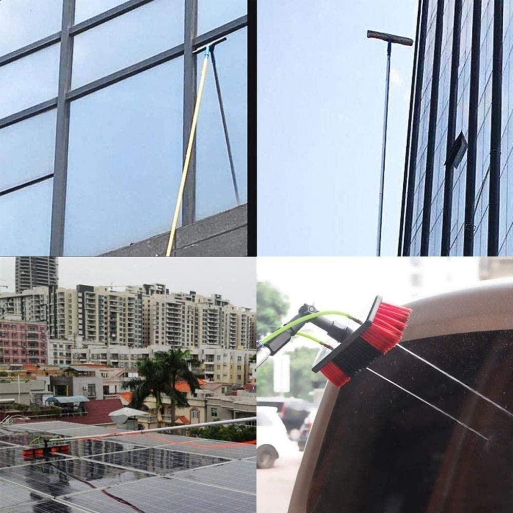 3.6M-11M Solar Panel Brush Water Fed Window Cleaning Kit with Telescopic Extension Pole (12FT/3.6M) - Ideal for Photovoltaic Panel, Truck, and High Window Cleaning - Perfect for Residential & Commercial Use