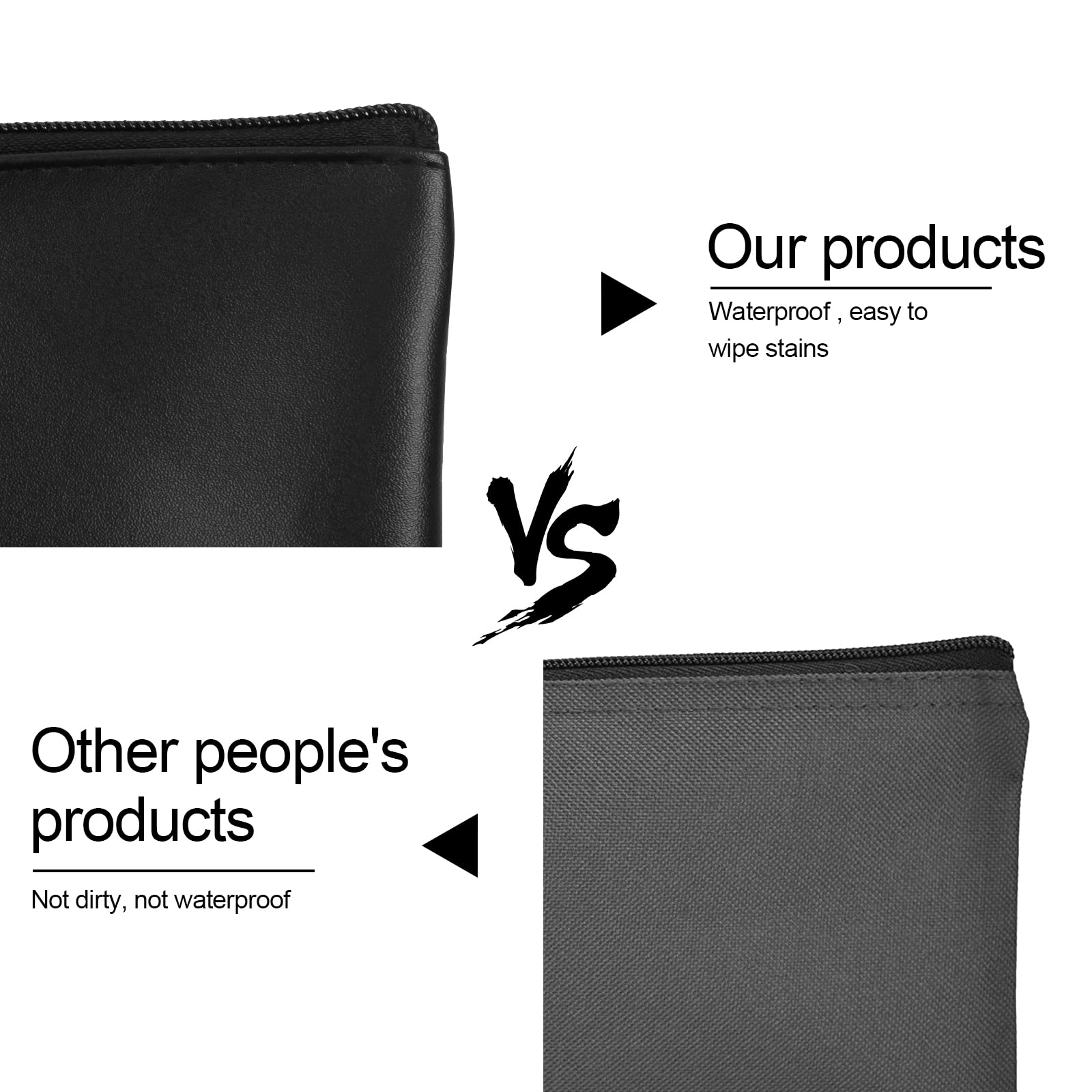 2 Pack Zippered Money Bags 11x6.1 Inch - Secure Cash Pouch, Bank Deposit Bag, Check Wallet & Travel Cosmetics Organizer - Perfect for Small Business, Retail Banking & Travel Essentials Storage