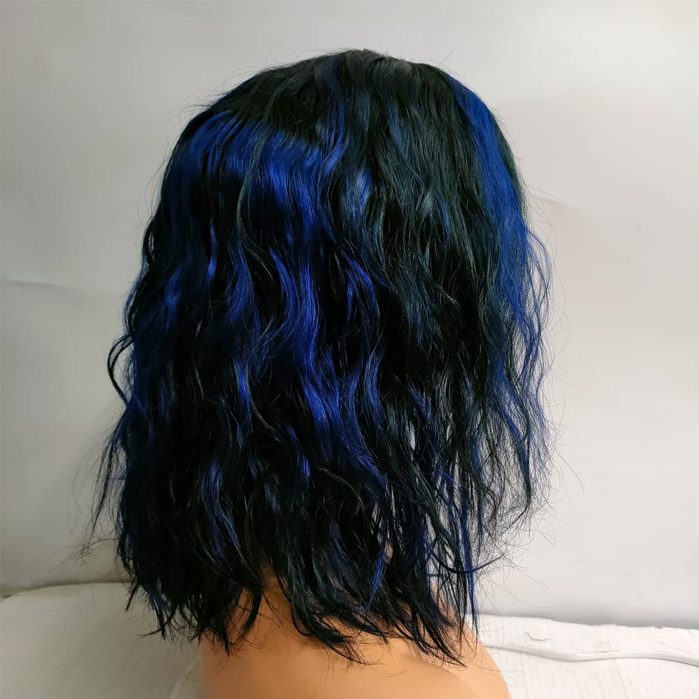 13x6 HD Transparent Lace Front Human Hair Wig - Brazilian Remy Hair with Bleached Knots, 150% Density, Pre-Plucked, Short Wavy Bob Style for Black Women | Perfect for Daily Wear, Parties & Special Occasions