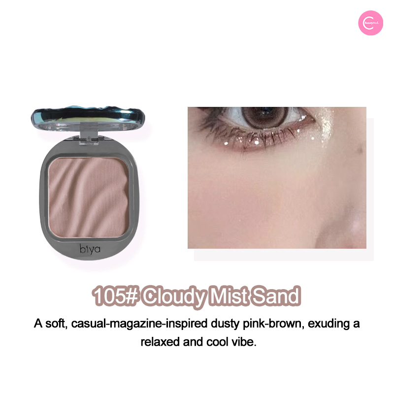 Biya Mirage Wave Blush Palette - 6 Color Matte & Shimmer Blush Set for Cheeks, Buildable & Blendable Makeup - Perfect for Everyday Wear, Date Night & Special Occasions