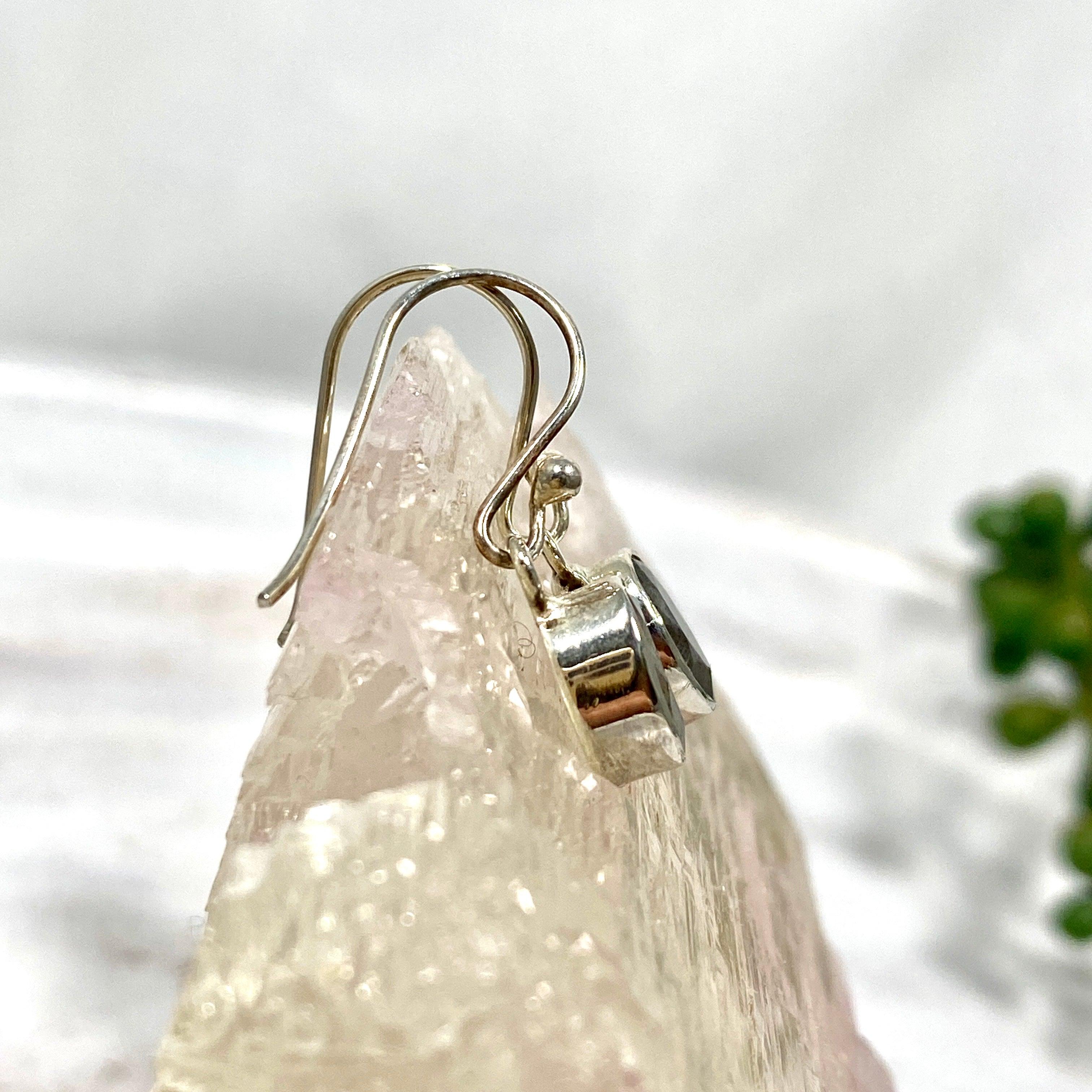 Labradorite Petite Oval Faceted Earrings - R2363 LBO | Dainty Gemstone Jewelry for Women | Perfect for Everyday Wear, Office & Special Occasions