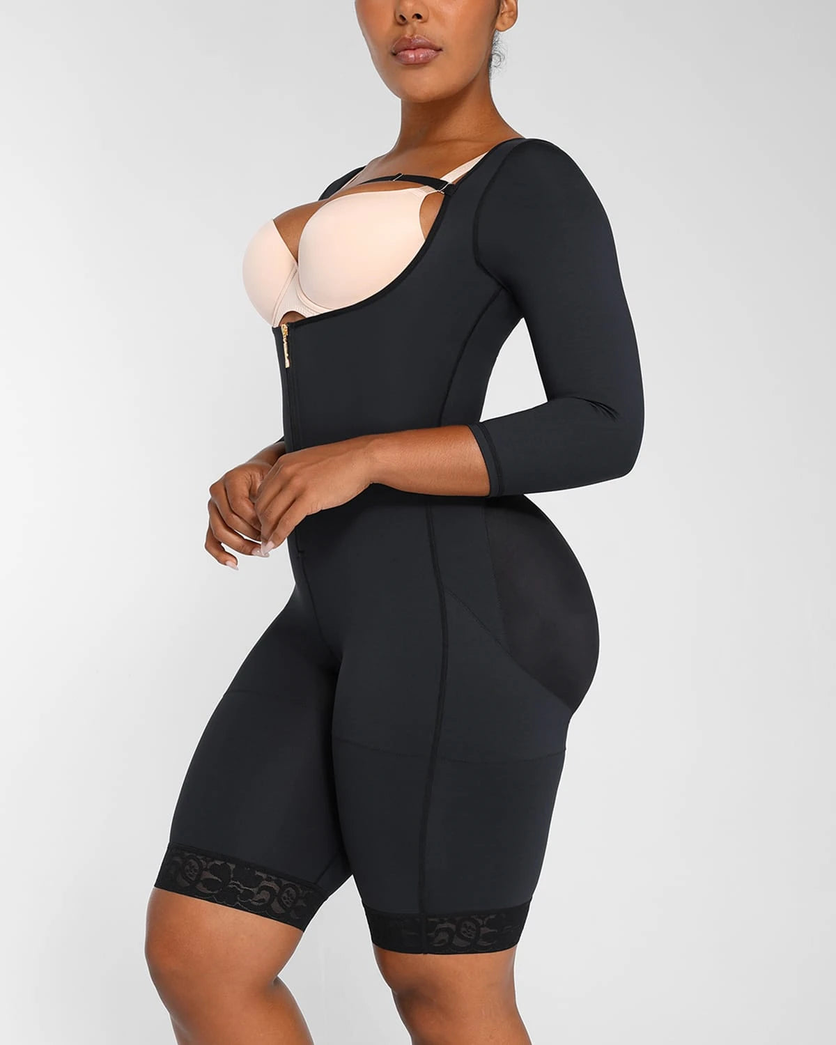 AirSlim® Open Bust Butt Lifting Bodysuit - Shapewear for Women, Tummy Control & Booty Enhancement | Perfect for Dresses, Jeans & Special Occasions