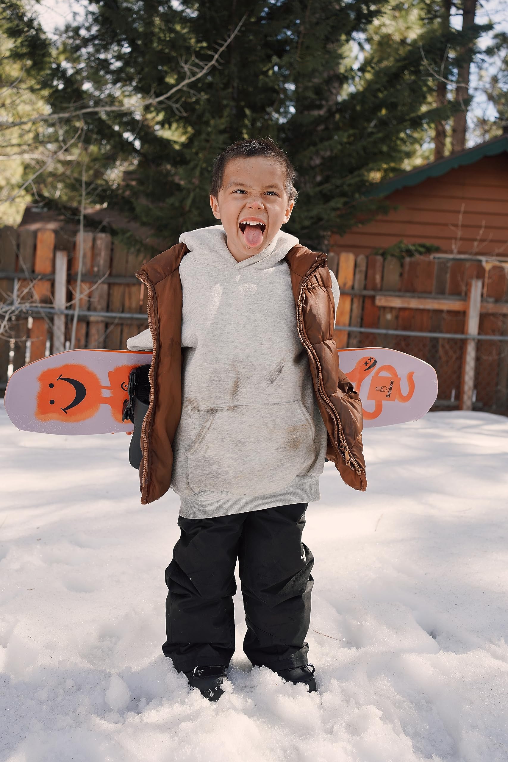 Bataleon Kids Minishred Snowboard - Best Children's Snowboard for Beginners | Lightweight & Durable for Boys & Girls | Perfect for Learning & Freestyle Riding on Slopes