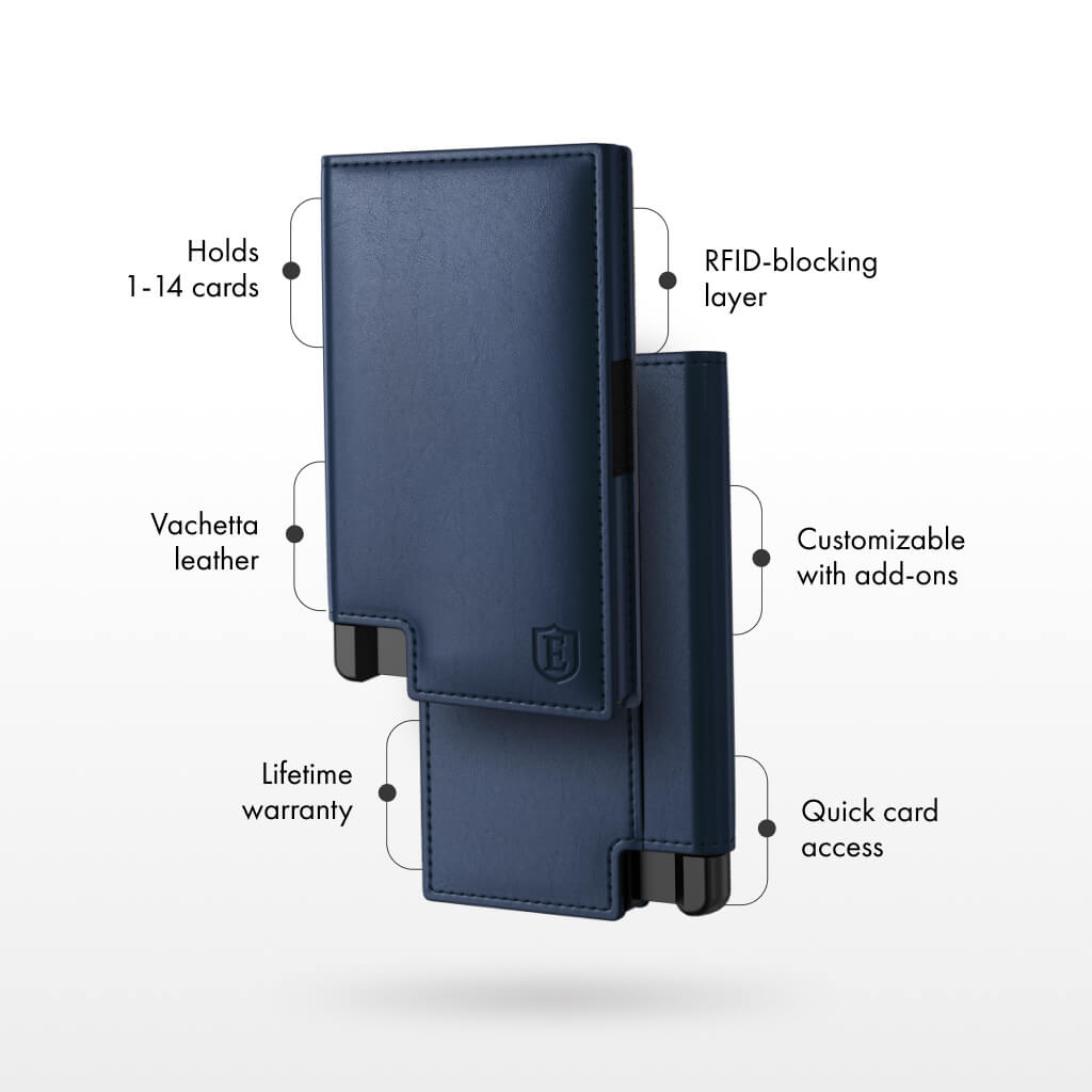 Ekster Pro RFID Blocking Wallet - Slim Minimalist Front Pocket Wallet for Men with Money Clip & Card Holder - Perfect for Travel, Business & Everyday Use