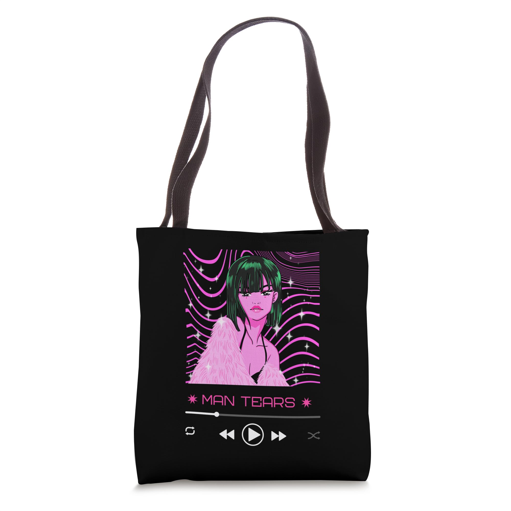Men's Tear Drop Print Tote Bag - Stylish Canvas Shopping Bag for Men & Women - Perfect for Groceries, Beach, Work & Daily Use