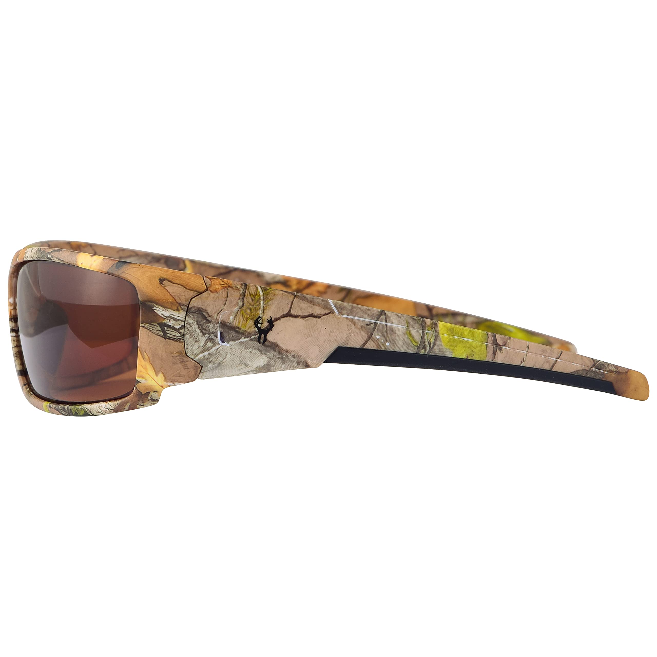 Men's Polarized Sunglasses - Hornz Brown Forest Camouflage Aquabull Style - UV Protection, Anti-Glare - Includes Free Microfiber Pouch - Perfect for Hunting, Fishing & Outdoor Adventures