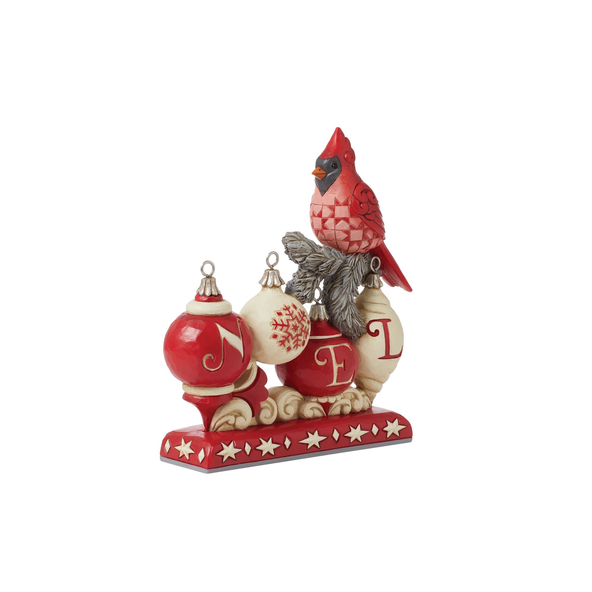 Nordic Noel Christmas Cardinal Ornament - Handmade Red Bird Decor for Holiday Tree, Home & Festive Gift Giving - Perfect for Christmas, Winter & Seasonal Celebrations