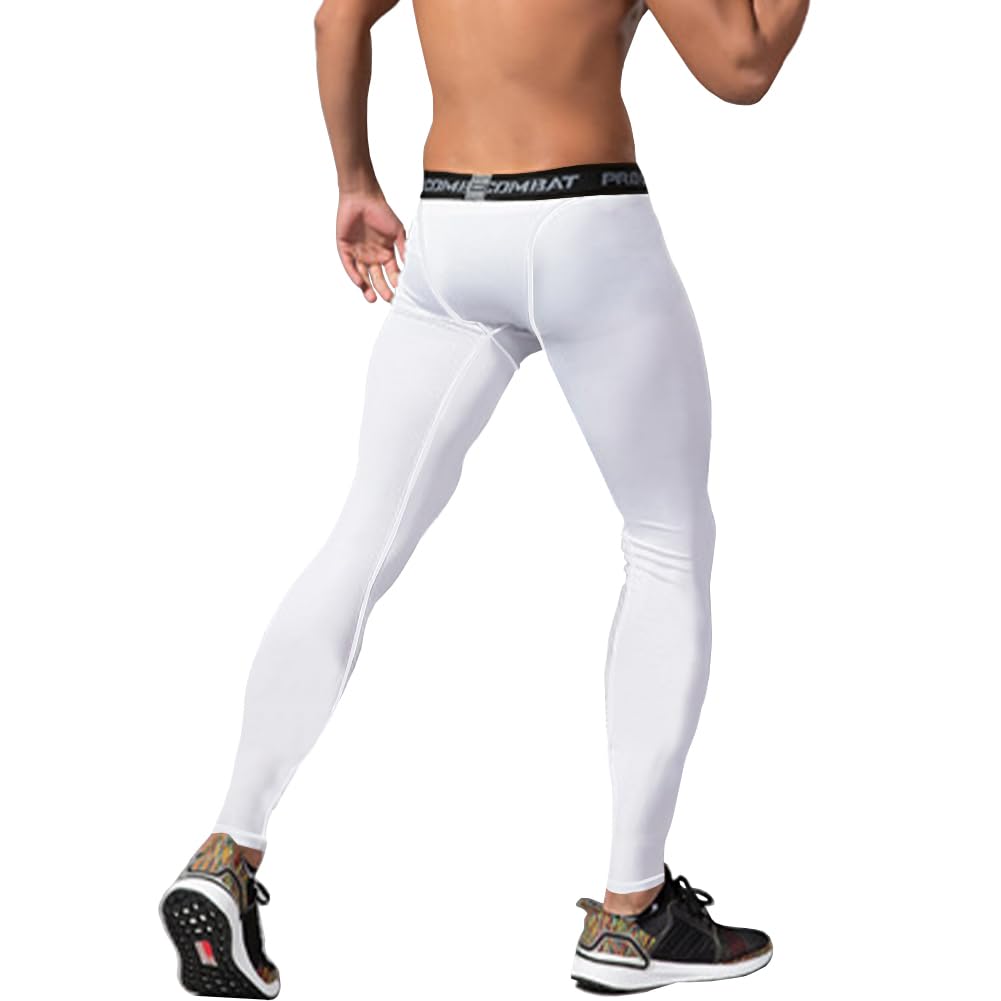 NuCamper Men's Compression Pants - Athletic Leggings & Base Layer Bottoms for Running, Gym, Workout, Basketball & Yoga | Moisture-Wicking & Breathable for All-Day Comfort | Perfect for Training, Sports & Outdoor Activities