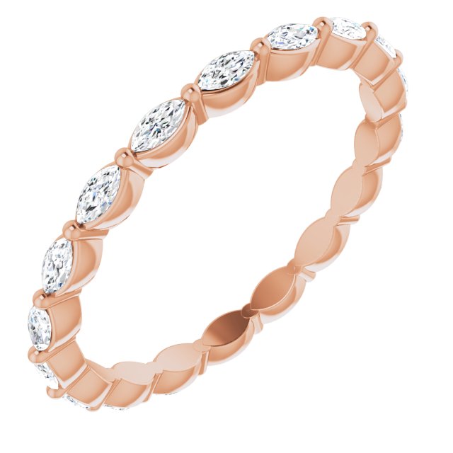 1.12 Carat Marquise Cut Diamond Eternity Band Ring - East West Setting for Women | Perfect for Engagement, Wedding, Anniversary & Special Occasions