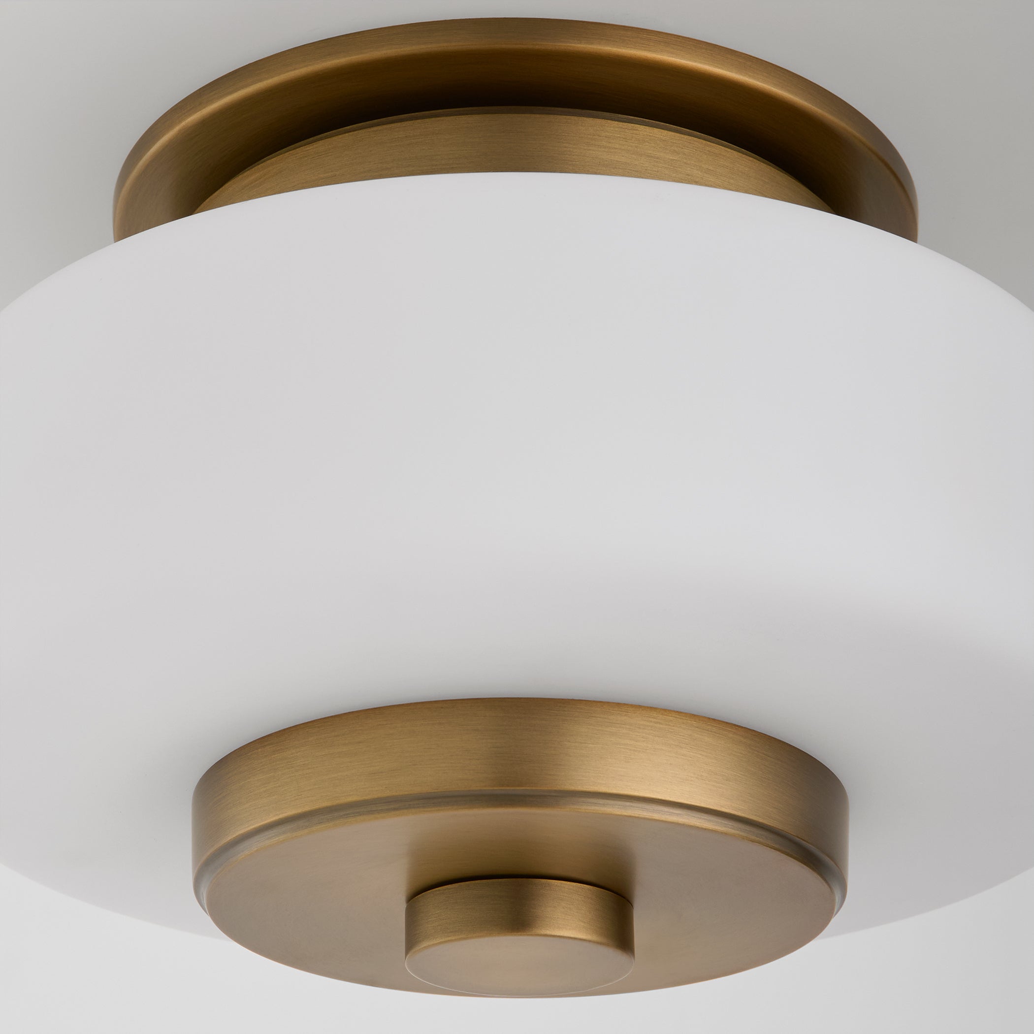 Oxygen FAVO 3 80 56 Modern Ceiling Hanging Pendant Light Fixture - 12 Inch Brushed Brass with 5CCT Adjustable Color Temperature - Perfect for Dining Room, Kitchen Island & Bedroom Lighting
