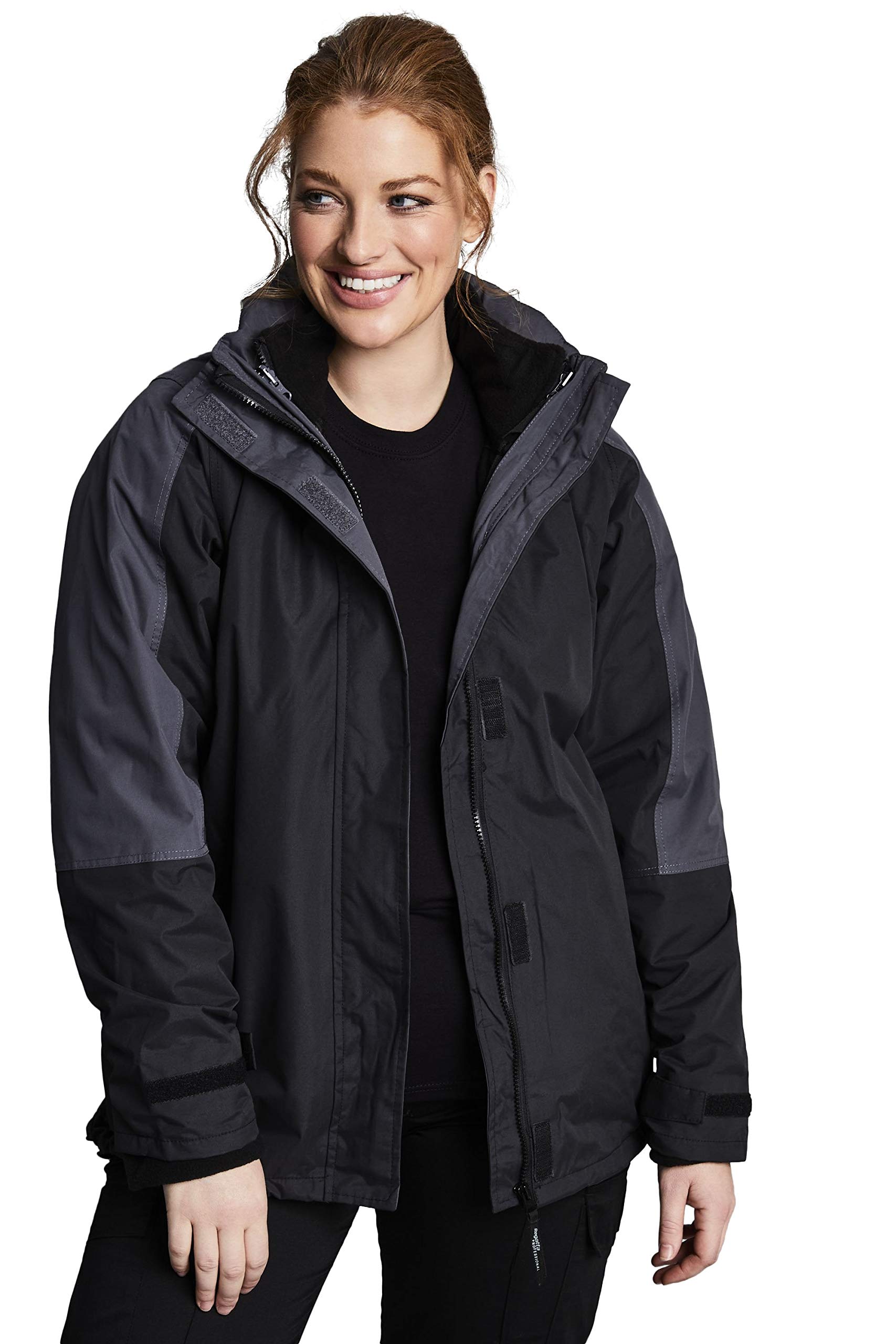 Women's Defender III 3-in-1 Waterproof Windproof Winter Jacket - Black/Seal Grey - All-Weather Protection for Hiking, Skiing & Outdoor Activities