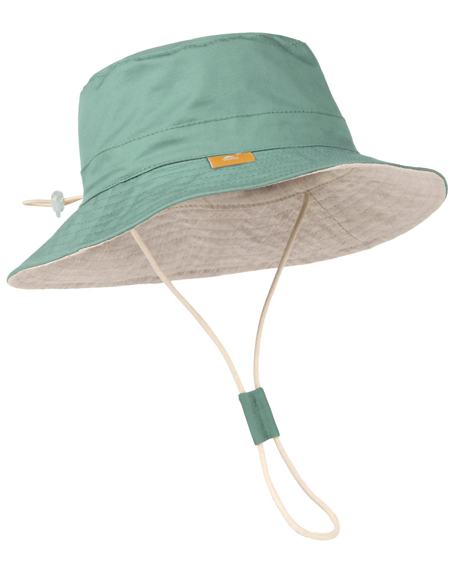Baby Sun Hat for Boys & Girls - UPF 50+ UV Protection Summer Bucket Hat for Toddlers & Kids - Soft Cotton Beach Hat for Outdoor Play, Park, and Pool Activities