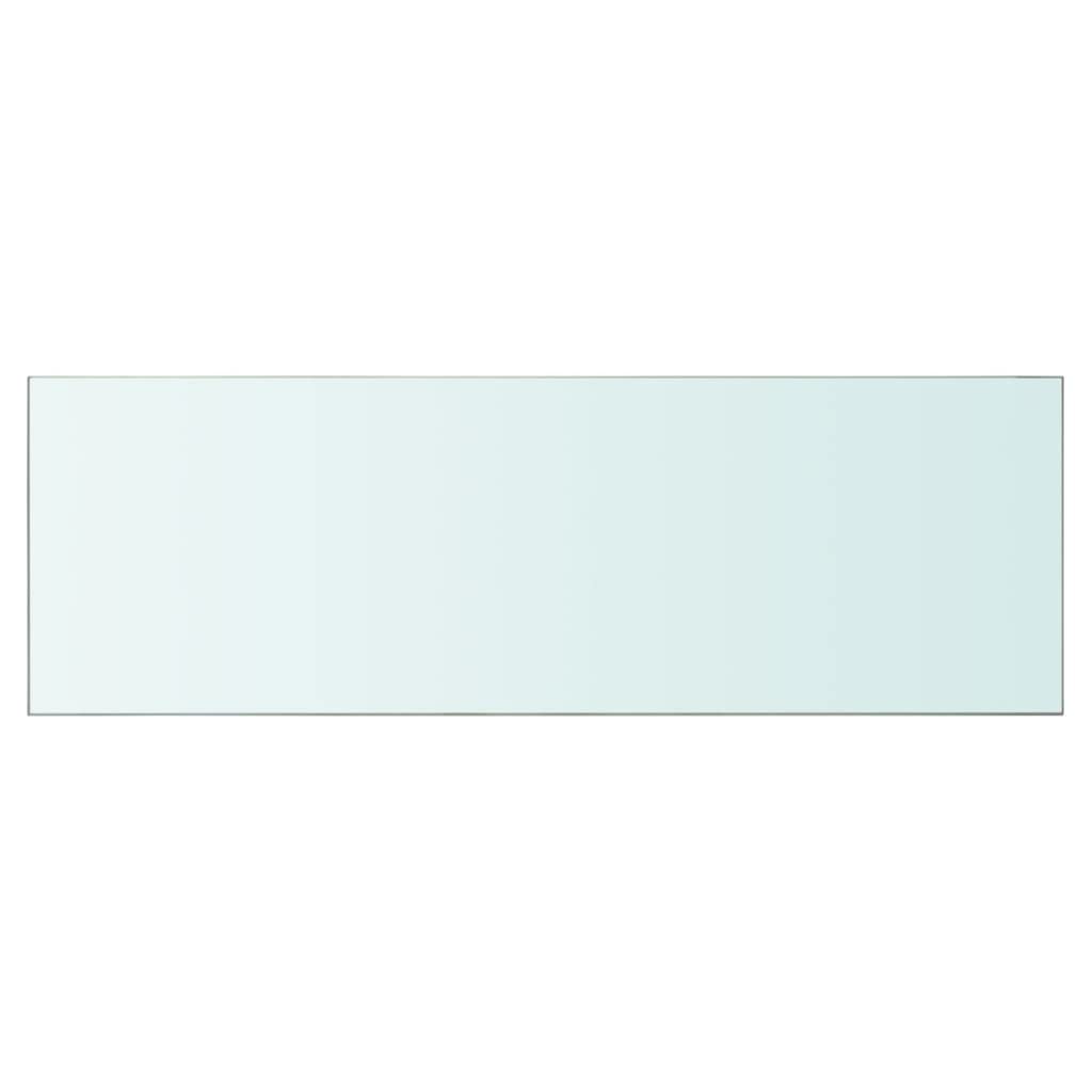 vidaXL Floating Wall Shelf - Modern Tempered Glass Display Shelf for Books, DVDs, CDs, Photo Frames & Decor - Perfect for Living Room, Bedroom & Office Organization