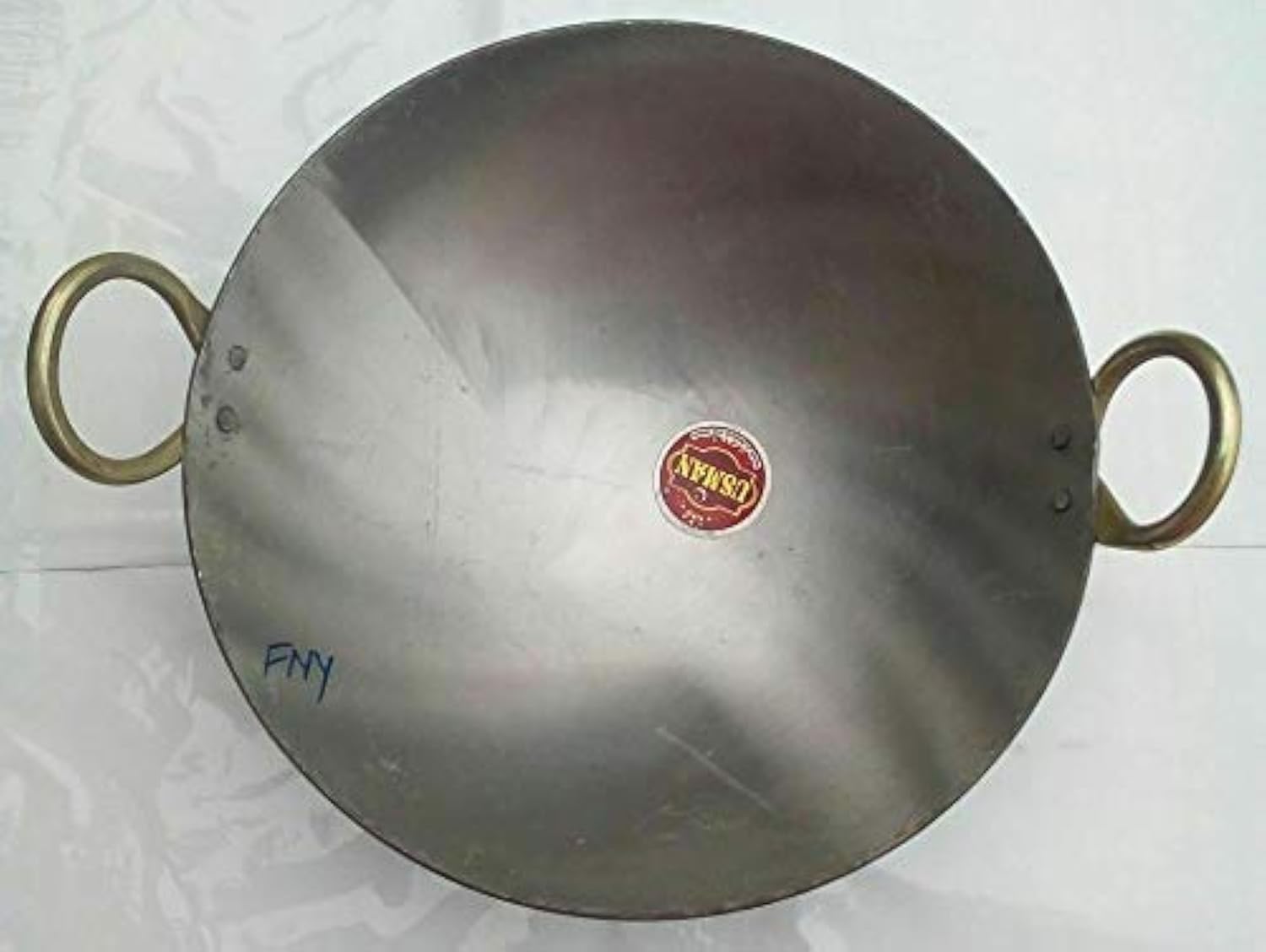 10 Inch Indian Iron Deep Frying Pan - Traditional Kadhai/Kadai Wok for Stir-Frying, Deep Frying & Indian Cooking | Perfect for Home Kitchens & Restaurants