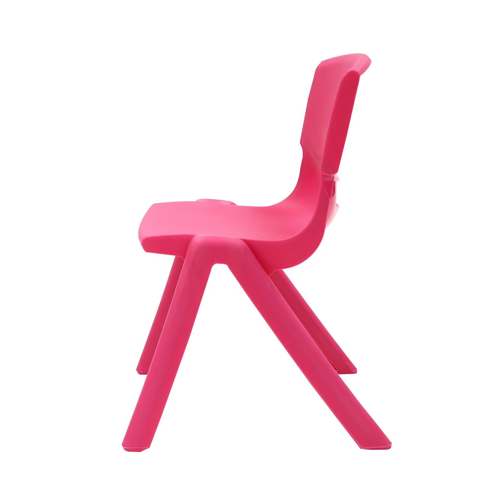 6PCS Colorful Stackable Kids Plastic Chairs - 11 Inch Seat Height for Classroom, Preschool, Daycare & Home Use - Perfect for School Activities, Playrooms & Learning Centers