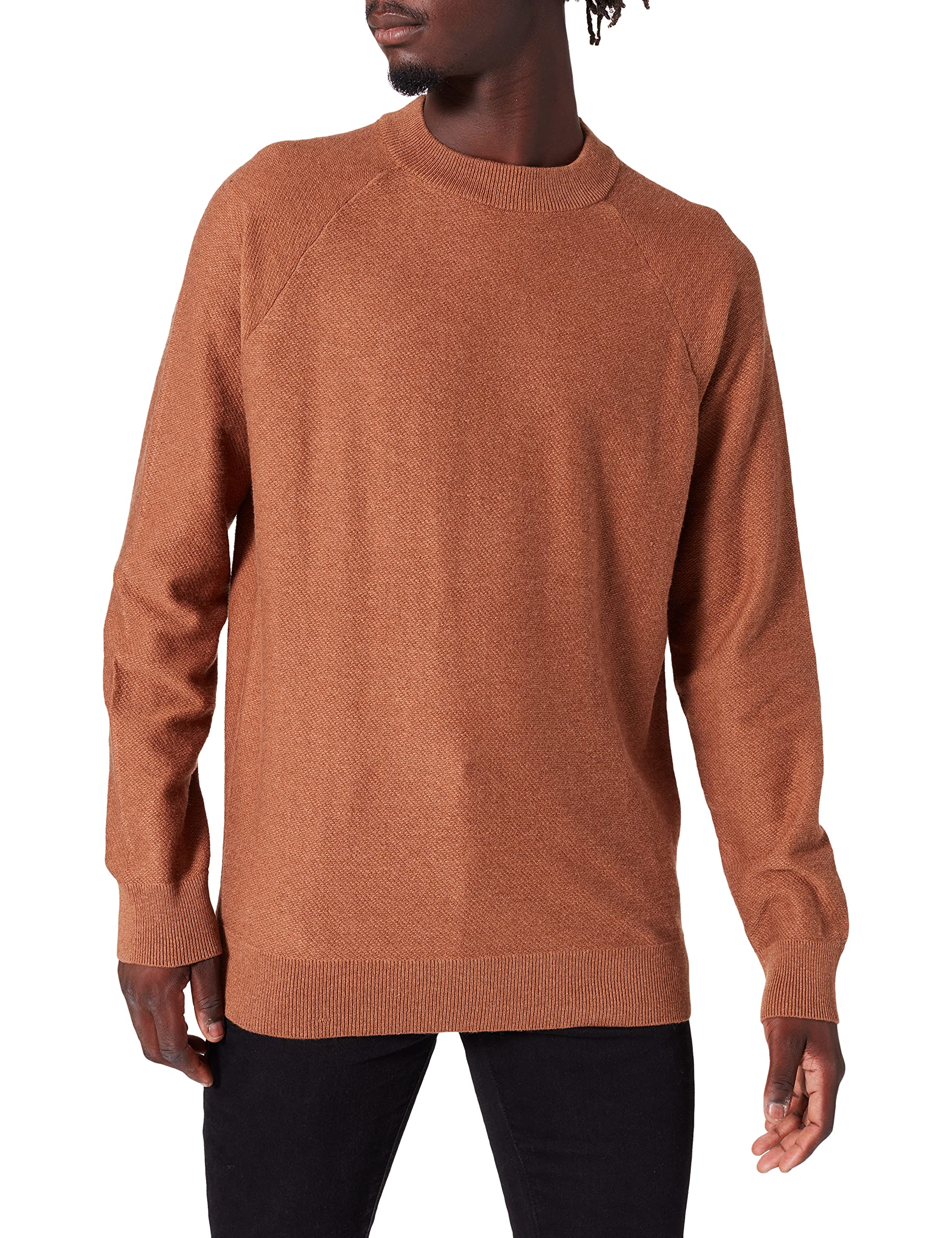 Scotch & Soda Men's Wool Blend Knitted Raglan Sleeve Pullover Sweater | Casual Winter Warm Comfortable Crewneck Jumper for Outdoor Activities & Office Wear