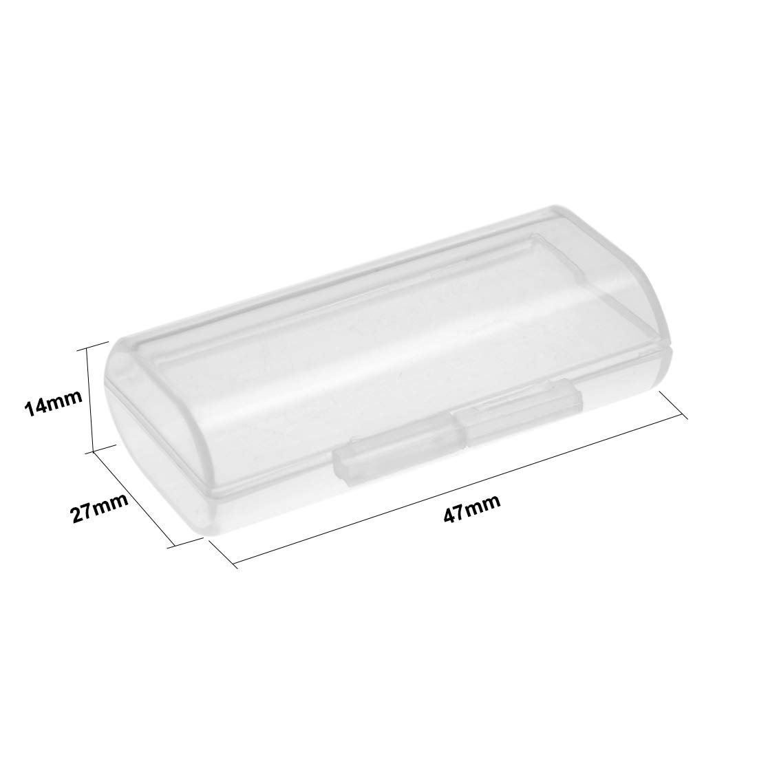 uxcell 10-Piece Clear AAA Battery Storage Case Holder - Holds 2 AAA Batteries Each | Perfect for Home, Office & Travel Organization