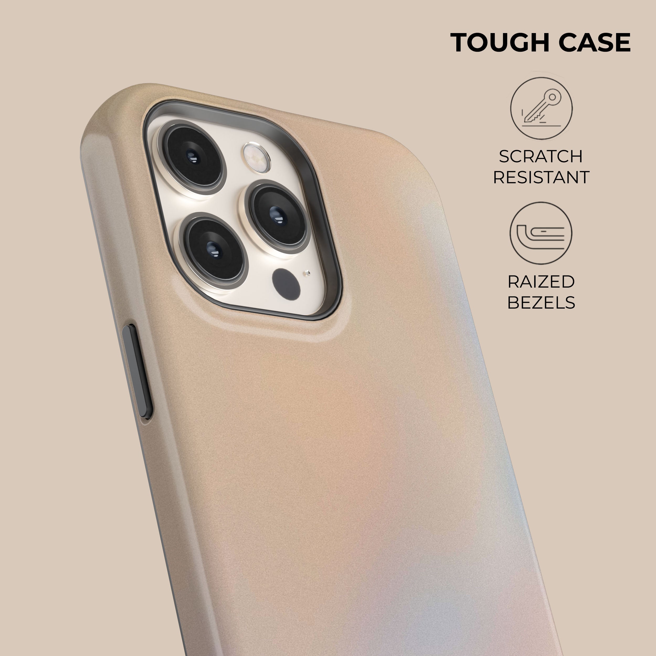 Peach Glow iPhone Case - Soft Matte Finish, Slim Protective Cover for iPhone 13/14/15 Pro Max - Perfect for Everyday Use, Travel & Outdoor Activities