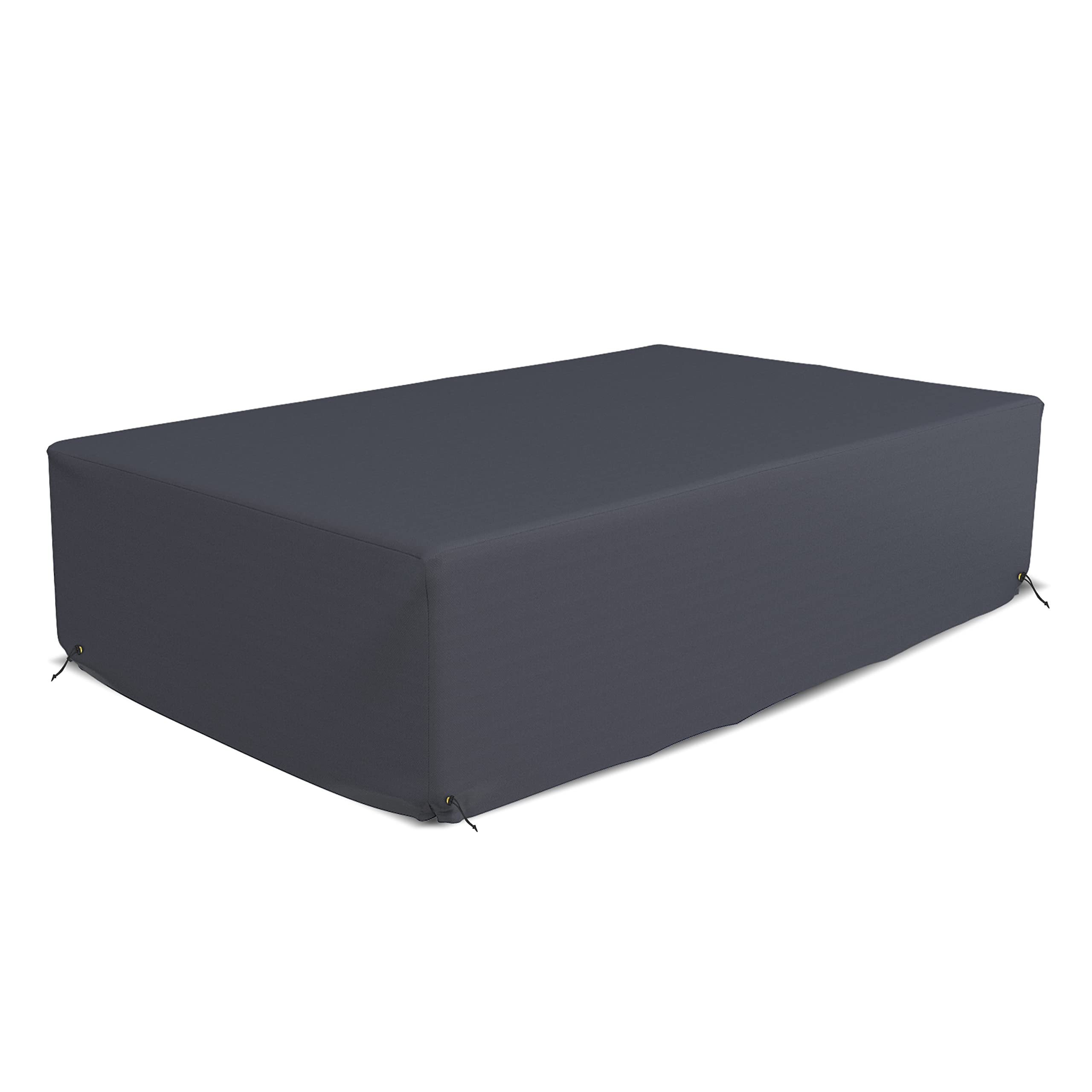 Heavy Duty 160 GSM PVC Embossed Outdoor Sectional Sofa Cover - Waterproof Patio Furniture Protector with Drawstring for Snug Fit (126