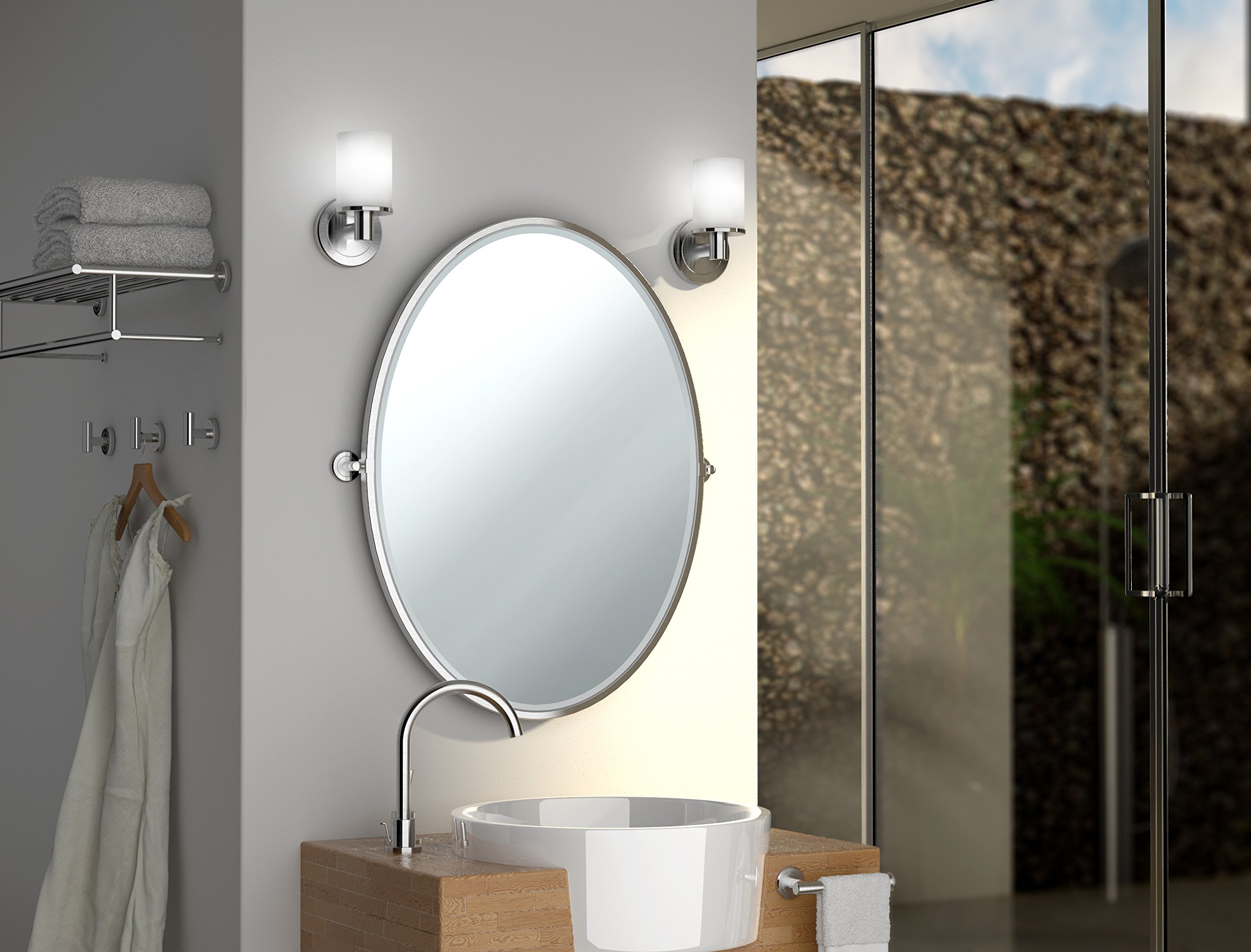 Gatco 4248 Latitude II Chrome Bathroom Storage Toilet Paper Holder - Perfect for Modern Bathrooms, Powder Rooms & Guest Suites