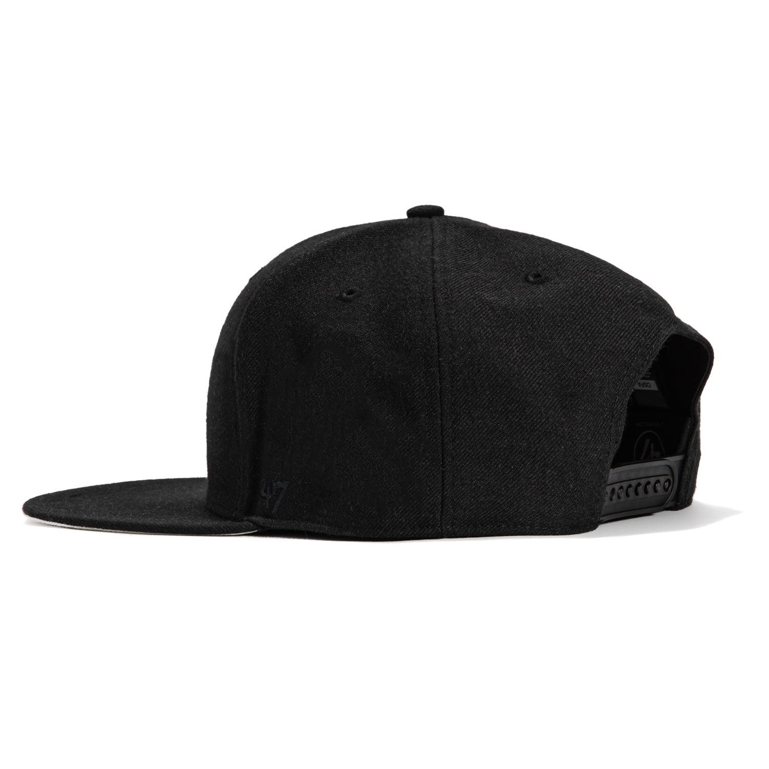 47 Brand New York Yankees No Shot Snapback Hat - Black | Adjustable Baseball Cap for Men & Women | Perfect for Games, Streetwear & Fan Collections