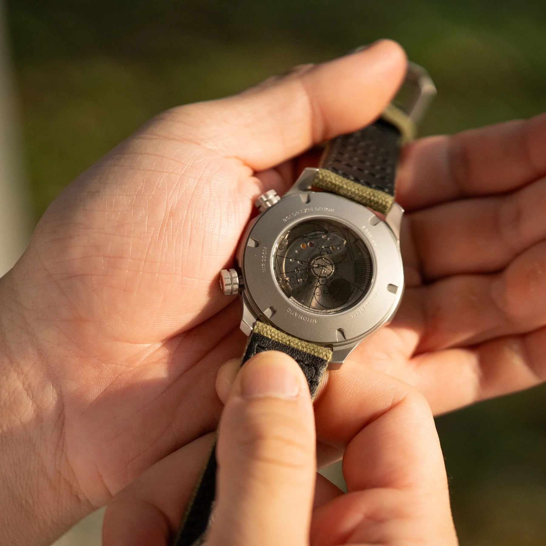 BOLDR Expedition Enigmath Sinharaja Automatic Dive Watch - Waterproof 200M, Stainless Steel, Unisex - Perfect for Scuba Diving, Outdoor Adventures & Everyday Wear