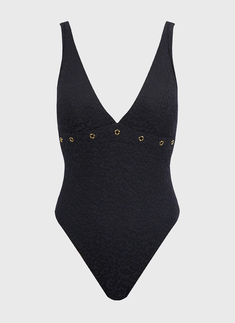 Panther Coco One Piece Swimsuit for Women - Sexy High Waisted Bathing Suit with Tummy Control - Perfect for Beach, Pool, Vacation & Summer Outfits