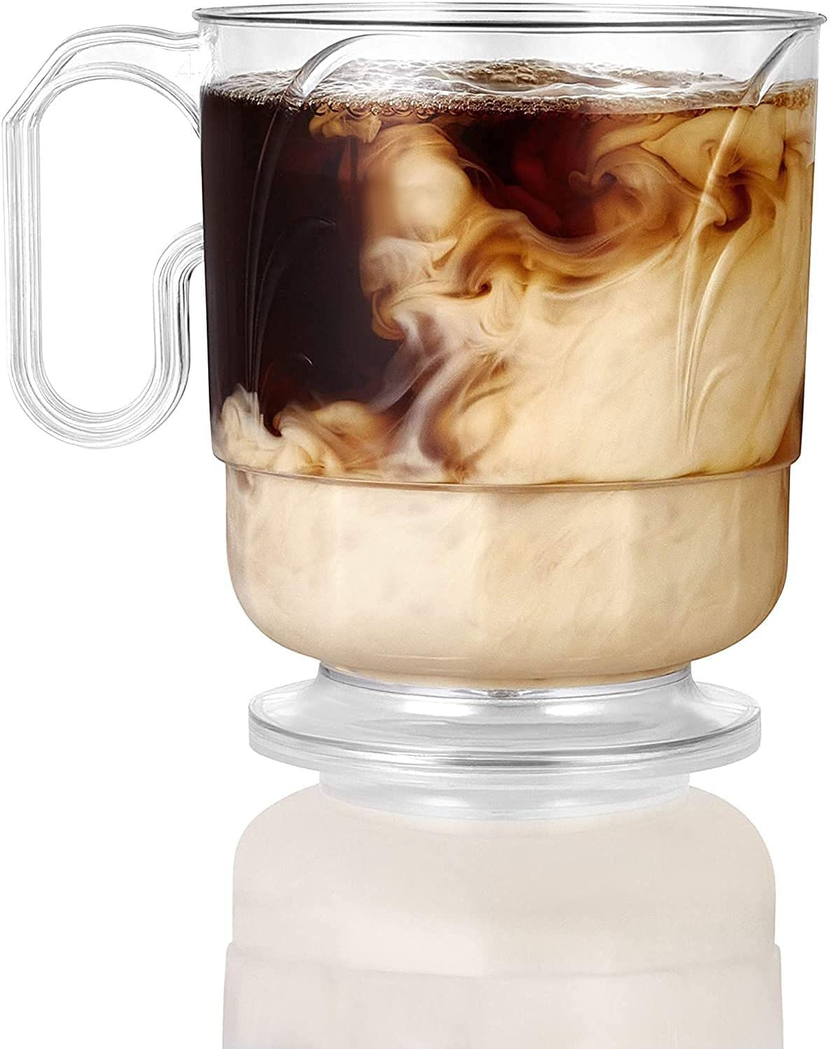 Lillian Settings 8 oz Elegance Clear Coffee Mugs - Set of 40 (8 Packs) - Perfect for Home, Office, Restaurants & Gift Giving