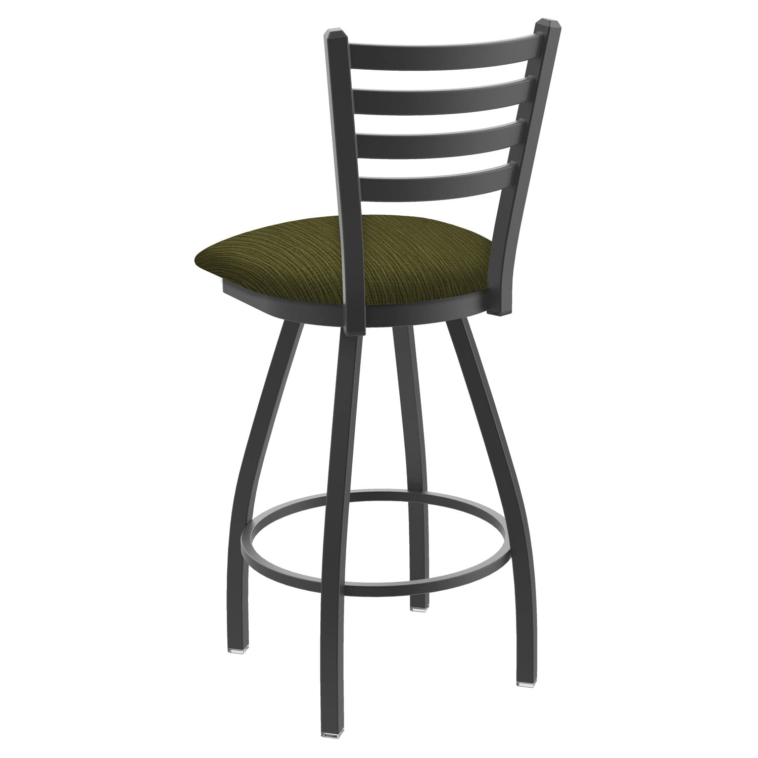 Holland Bar Stool Co. 410 Jackie Swivel Bar Stool - 36 Inch Height Adjustable Counter Stool with Graph Parrot Fabric - Perfect for Kitchen Islands, Home Bars & Dining Areas