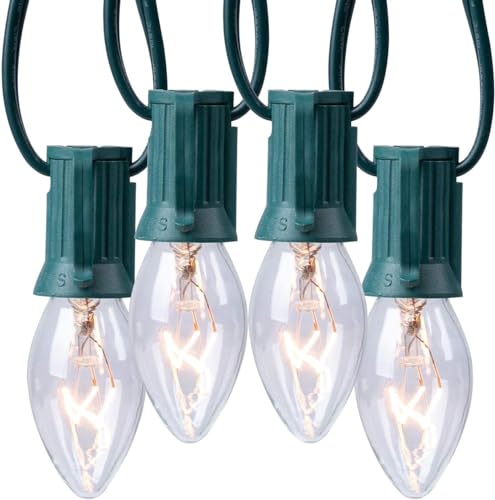 Clear Bulb Green Wire