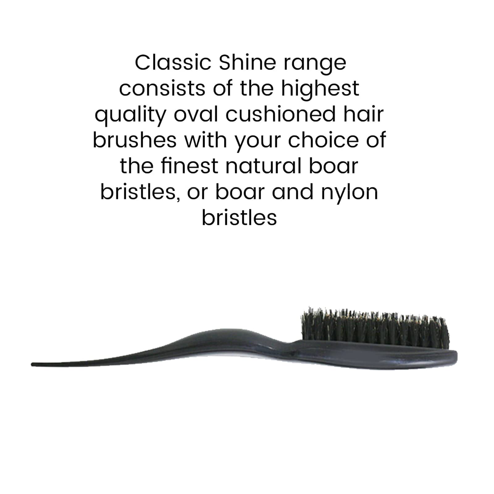 Professional Slick Back Hair Brush with Natural Bristles - Styling & Smoothing Brush for Sleek Edges, Teasing & Combing - Perfect for Hairdressers, Women, Babies & Children - Ideal for Salon Styling, Home Use & Travel Grooming
