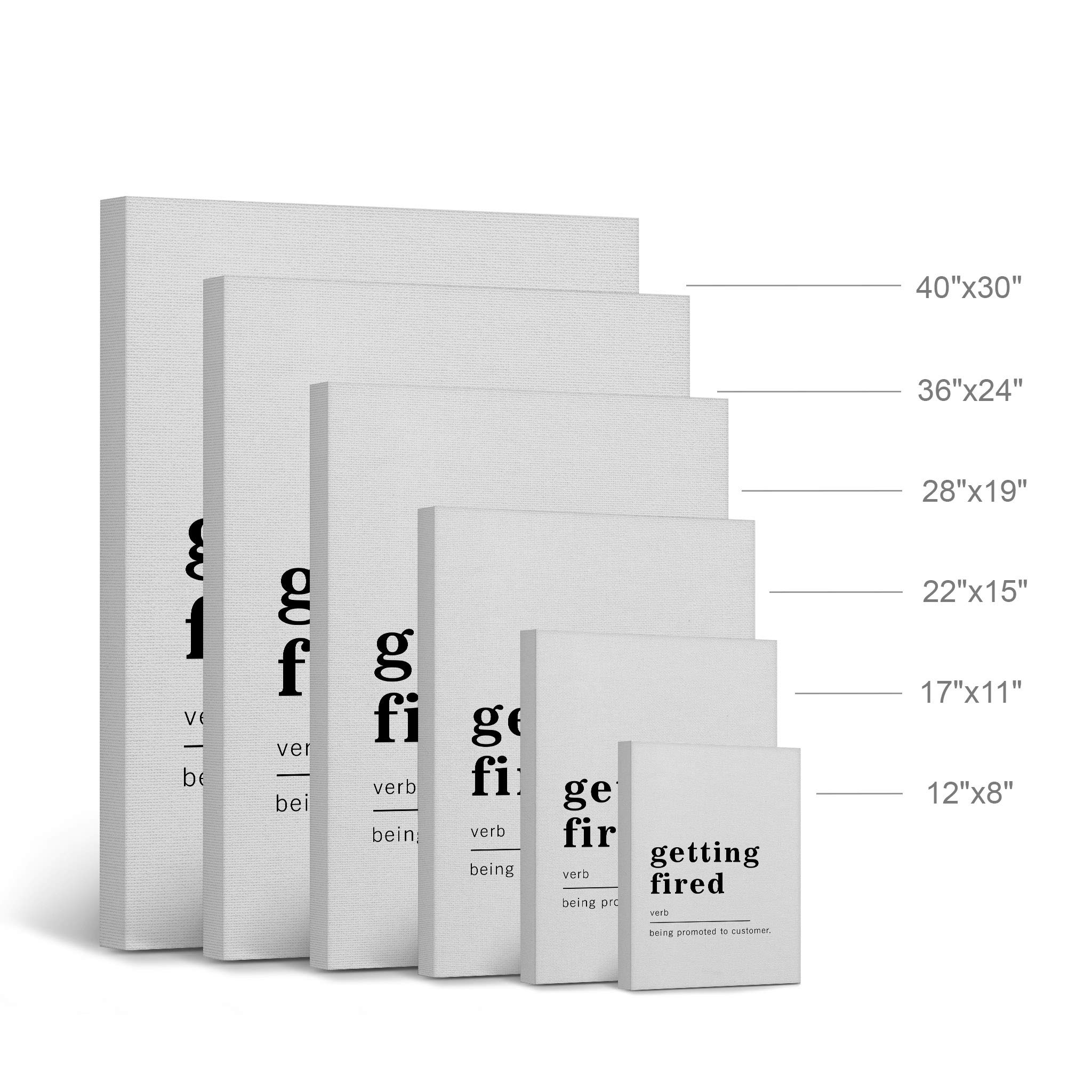 Funny 'Getting Fired' Definition Dictionary Art Print - Motivational Office Wall Decor for Living Room, Bedroom & Bathroom - Ready to Hang 40x30 Canvas Made in USA | Perfect for Home Offices, Gag Gifts & Break Room Humor