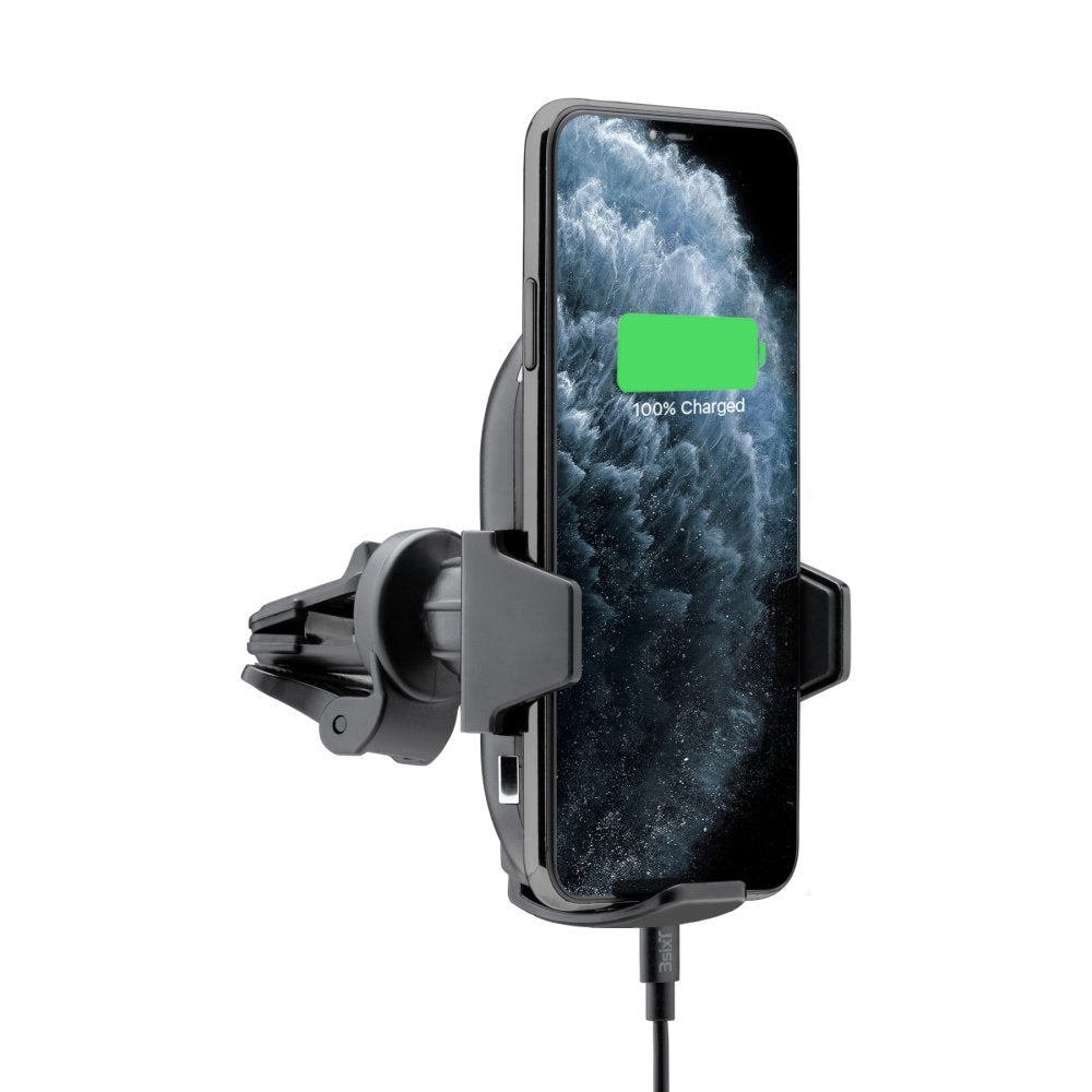 3sixT Prime Motorized Wireless Car Vent Mount Charger 15W Fast Charging - Perfect for iPhone, Samsung & Qi-Enabled Phones on Road Trips & Commutes