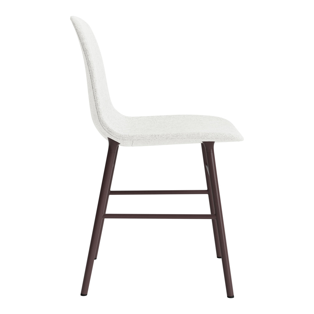 Modern Form Chair with Sturdy Metal Legs & Comfortable Upholstery - Perfect for Home Office, Living Room, or Dining Room Decor