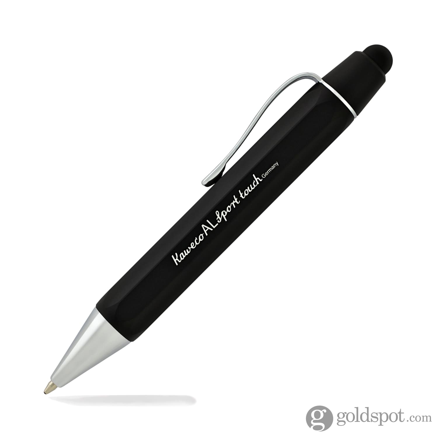Kaweco AL Sport Touch Ballpoint Pen - Black Matte Stylus Pen for Writing & Digital Devices | Perfect for Office, Note-Taking & Tablet Use