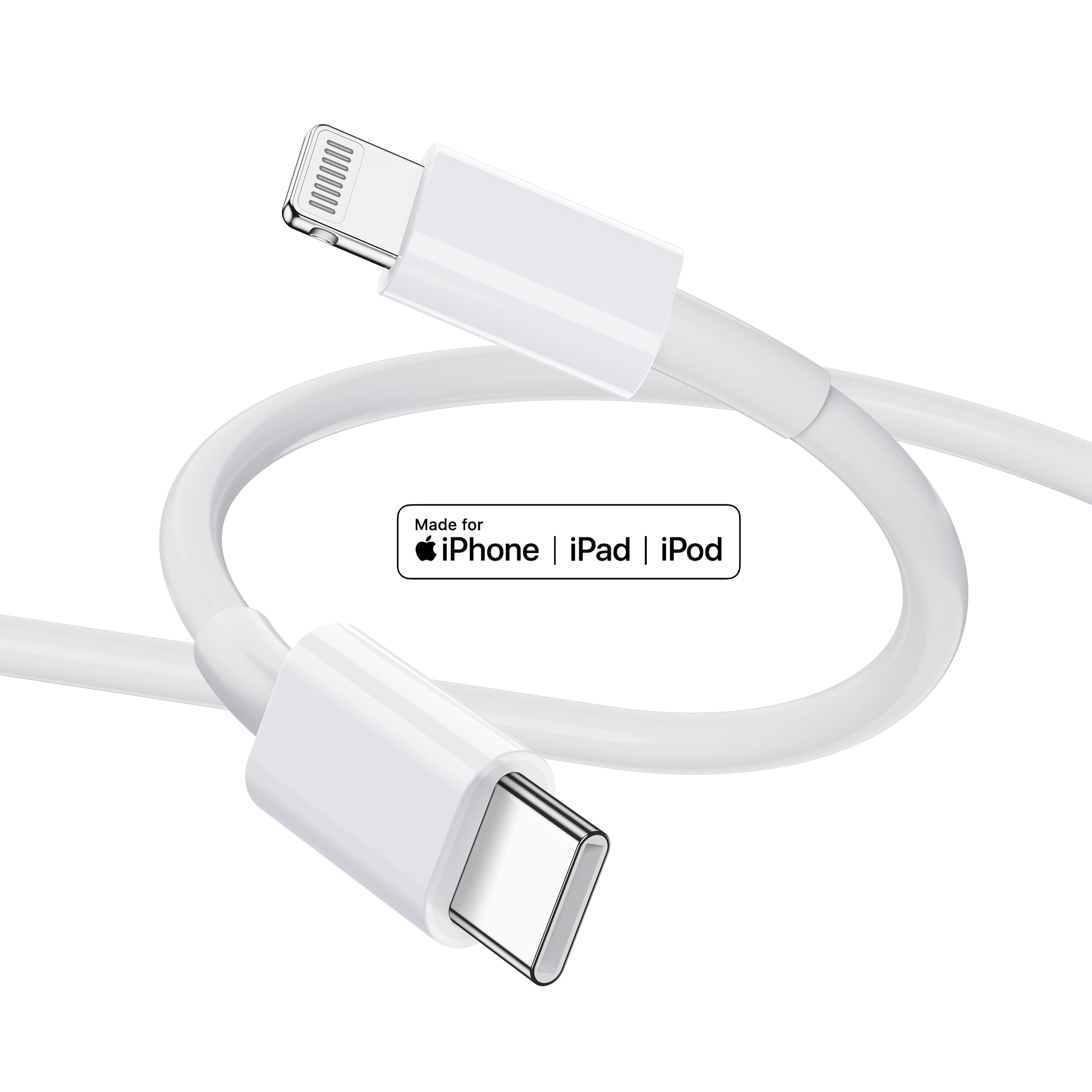 Apple MFi Certified USB-C to Lightning Cable 3FT 2-Pack - Fast Charging Cord for iPhone 14/13/12/11/X/SE/Pro/Max/Xr/Xs/8/7/6/5 Plus - Perfect for Home, Office & Travel Charging