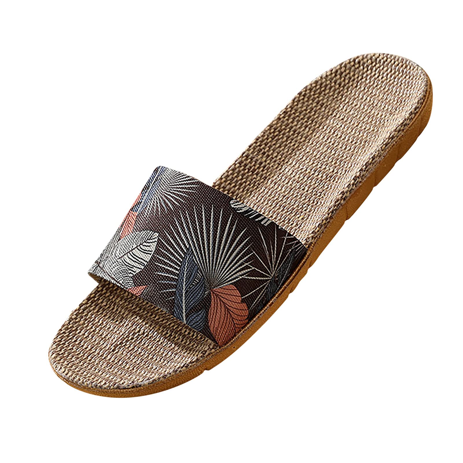 **Men's & Women's Soft Linen Slippers - Breathable Indoor/Outdoor Slides for Home, Beach, and Couple Wear - Comfortable House Shoes for Relaxation**    *(Ideal for lounging at home, beach vacations, or cozy indoor relaxation with your partner.)*