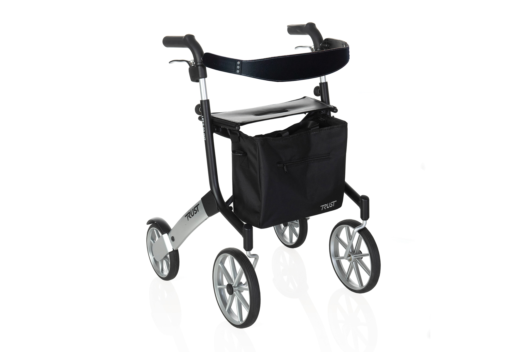 Premium Lightweight Rollator Walker for Seniors & Adults - Foldable Mobility Aid with Seat, Basket & Hand Brakes - Ideal for Outdoor Walks, Shopping & Travel