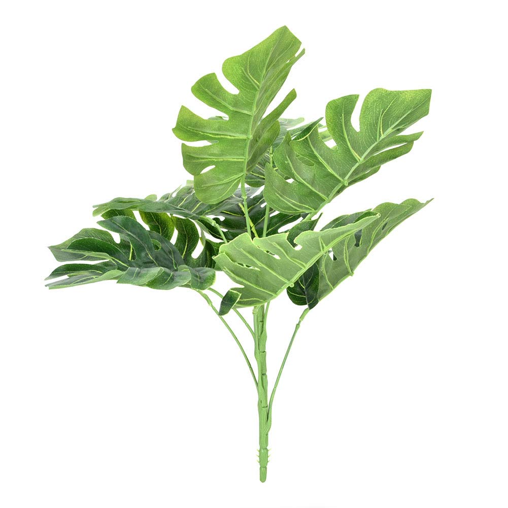 Ymiko Artificial Plastic Tropical Plants - Fake Foliage Leaves for Home & Office Decor - Perfect for Indoor Landscaping, Table Centerpieces, and Wall Greenery Displays